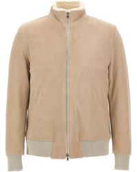 Barba Napoli - Long-Sleeve Stand-Collar Zip-Up Jacket - Lyst
