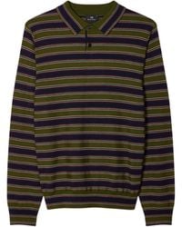 Paul Smith - Merino Polo Shirt And Stripe - Lyst