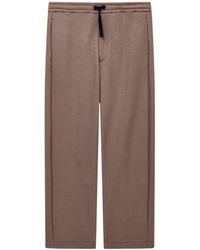 Giorgio Armani - Drawstring Logo-Patch Trousers - Lyst