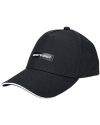Emporio Armani - Logo-Patch Curved Peak Baseball Cap - Lyst