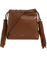 Etro - Small Kalispera Tassel-Detail Bucket Bag - Lyst