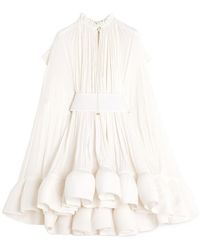 Lanvin - A Short Dress With Lotus Leaf Edges - Lyst