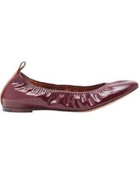 Lanvin - Patent Leather Ballet Flats - Lyst