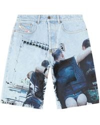 DIESEL - X Tom Of Finland Foundation Cotton Shorts - Lyst
