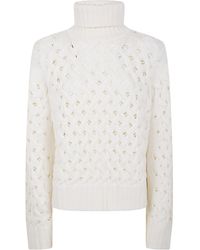 P.A.R.O.S.H. - Braided Turtleneck Sweater - Lyst