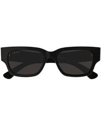 Gucci - Eyewear Rectangular Frame Sunglasses - Lyst