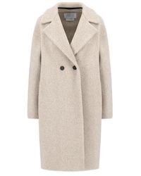 Harris Wharf London - Bouclé Straight Hem Coat - Lyst