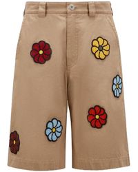 Moncler - X Jw Anderson Floral Detailed Shorts - Lyst