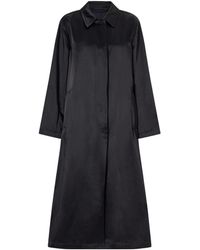Dries Van Noten - Cotton Blend Satin Coat - Lyst