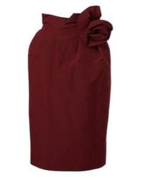 Magda Butrym - Floral-Appliqué Cotton And Silk Midi Skirt - Lyst
