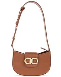 Ferragamo - Ferragamo Double Gancini Mini Bag - Lyst