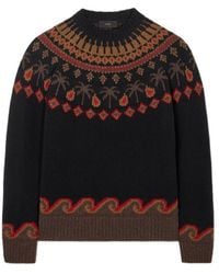 Alanui - Sweet Winter Fair Isle Knitted Sweater - Lyst