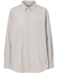 Rohe - Striped Button-Up Shirt - Lyst