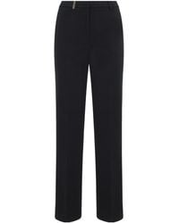 Peserico - High Waist Straight-Leg Pants - Lyst