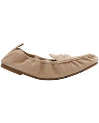 Burberry - Suede Fawn Loafers - Lyst