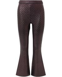 Rabanne - Jacquard Knit Flared Pants - Lyst