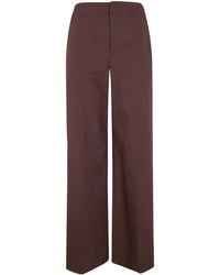 Twinset - High-Waist Wide-Leg Pants - Lyst