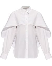 Stella McCartney - Long-Sleeved Cape Shirt - Lyst