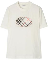 Burberry - Check Knight Stamp T-Shirt - Lyst