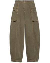 MAX&Co. - Barrel-Leg Cargo Trousers - Lyst