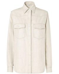 Fendi - Selleria Western Denim Shirt - Lyst