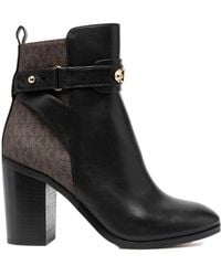 Michael Kors - Michael Darcy Monogram Almond Toe Boots - Lyst