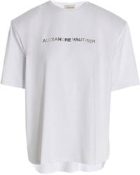 Alexandre Vauthier - Logo Printed Crewneck T-Shirt - Lyst