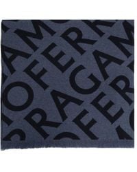 Ferragamo - Ferragamo Monogram Jacquard Scarf - Lyst