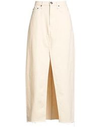 Rag & Bone - Colorful Denim Flared Skirt - Lyst