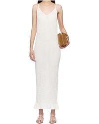 Jil Sander - Ruffled Detail Maxi Dress - Lyst