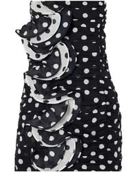 Charo Ruiz - Rocio Ruffled Polka-Dot Cotton-Blend Voile Mini Dress - Lyst