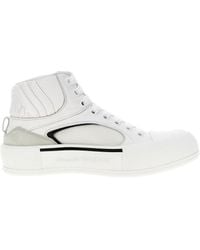 McQueen - High-Top Laced Sneakers - Lyst