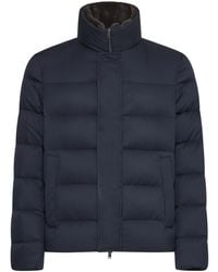 Herno - Fur-Collar Puffer Jackets - Lyst