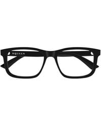 McQueen - Eyewear Rectangular Frame Glasses - Lyst