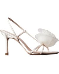 Loeffler Randall - Satin Stiletto Heel Slingback Sandals - Lyst