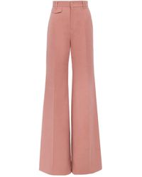 Chloé - Chloé Pa 06 High-Rise Flared Pants - Lyst