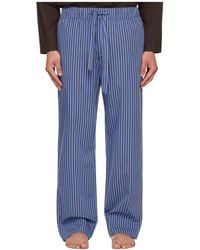 Tekla - Drawstring Striped Pajama Pants - Lyst