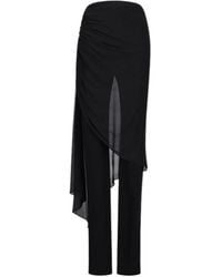 GIUSEPPE DI MORABITO - Draped Asymmetric Skirt Pants - Lyst