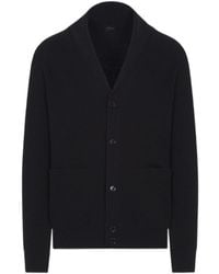 Brioni - Shawl Collar Knitted Cardigan - Lyst