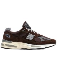 New Balance - Round Toe Lace-Up Sneakers - Lyst