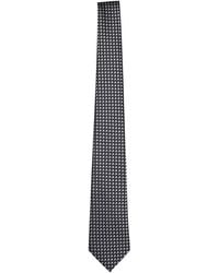 Giorgio Armani - Geometric Patterned Pointed Tip Tie - Lyst