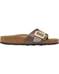 Birkenstock - Single-Strap Cork Slide Sandals - Lyst