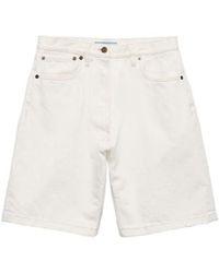 Prada - Old Denim Bermudas - Lyst