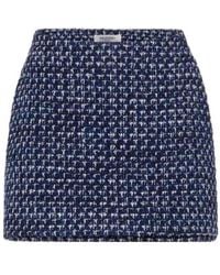 Valentino - Tweed Mini Skort - Lyst
