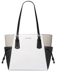 Michael Kors - Voyager Large Color-Block Signature Logo Tote Bag - Lyst
