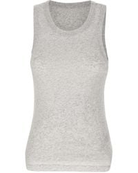 Entire studios - Sheer Crew Neck Tank Top - Lyst
