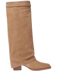 Fendi - Minerva Square-Toe Knee-High Boots - Lyst