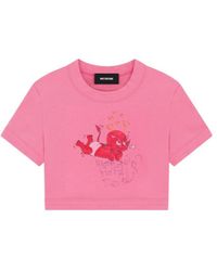 we11done - Doodle Monster-Print T-Shirt - Lyst