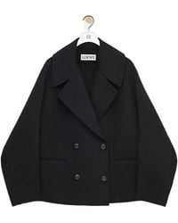 Loewe - Double-Breasted Coat - Lyst