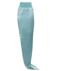 Rick Owens - Asymmetric Satin Midi Skirt - Lyst